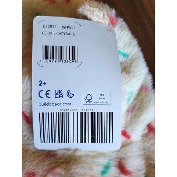 NEW Build A Bear Cookiebara Sugar Cookie Capybara Plush Unstuffed - Picture 5 of 9